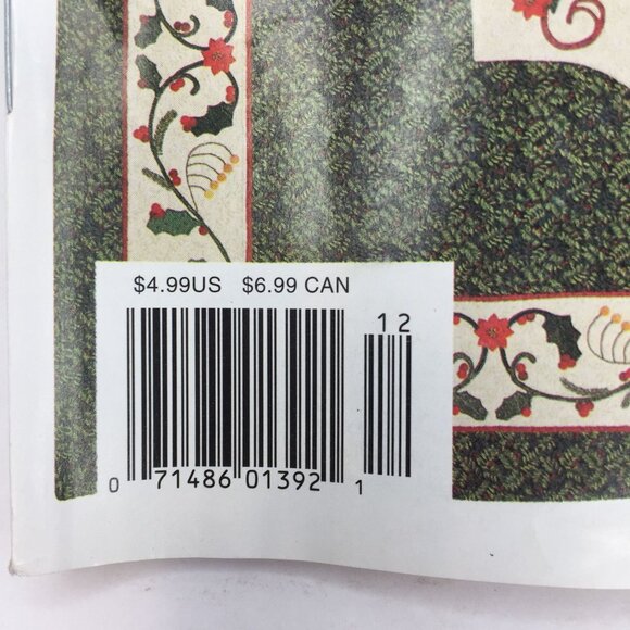 Vintage Quilters Newsletter Magazine Issue 328 December 2000 New Quilt Patterns - Picture 2 of 14